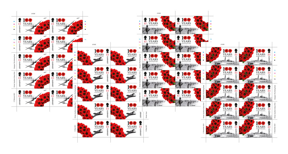 Sheets of 10
